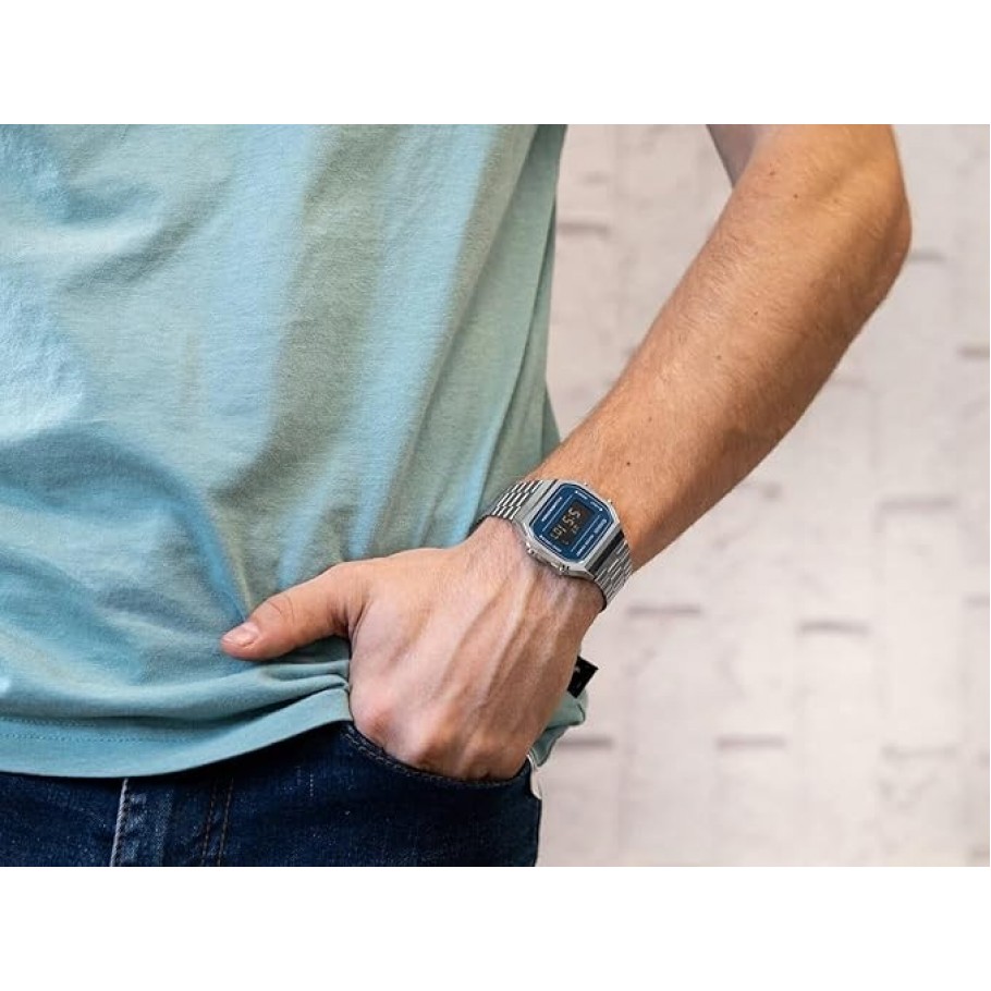 Casio Vintage Horloge Dark Blue A168WEM-2BEF Casio Vintage Horloge Dark Blue A168WEM-2BEF